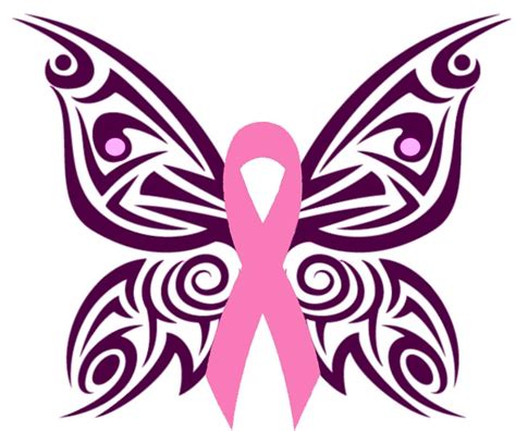 Purple Butterfly Cancer Ribbons