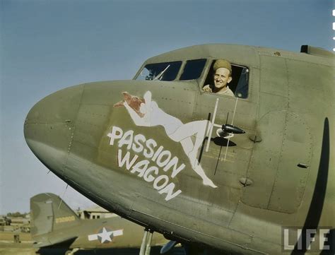 Color Vintage Photographs That Capture Amazing Nose Art Painted On Military Aircrafts During