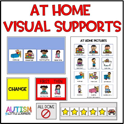 Visual Supports For Home Autism Little Learners