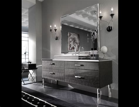 From modern and contemporary to classic styles to suit any bathroom space. Milldue Mitage Hilton 02 Silver Alligator Glass Luxury ...