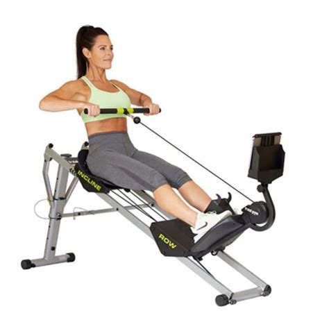 Total Gym Ergonomic Folding Incline Rowing Machine With 6 Levels Of