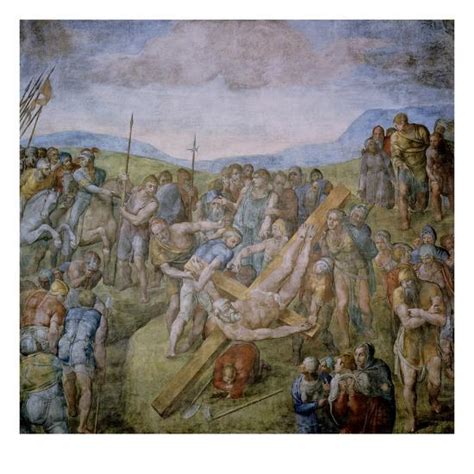 It is known to be the tallest most worshiped church in the world. Crucifixion of St. Peter, 1546-50 (Fresco) Giclee Print by ...