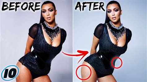 Top 10 Celebrities Caught Photoshopping Their Instagrams Youtube