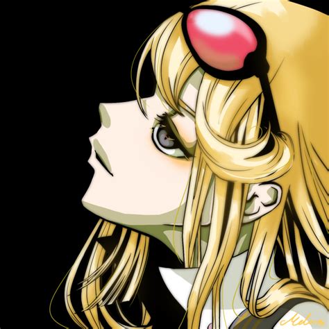 Kuremi Kyouko Digimon 1girl Blonde Hair Blue Eyes Female Focus Glasses On Head Solo