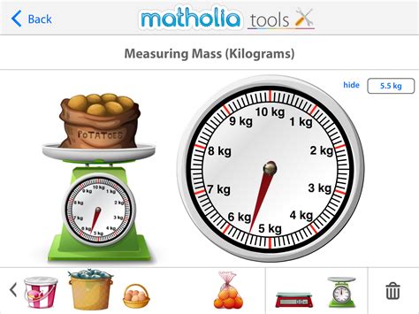 Matholia Tools Measuring Mass Kilograms Balanced Math Play To