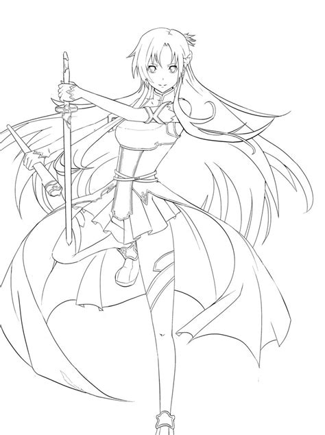 Since we love kids and babies so much we will provide you with free and printable coloring pages! Sword Art Online Coloring Pages - Coloring Home