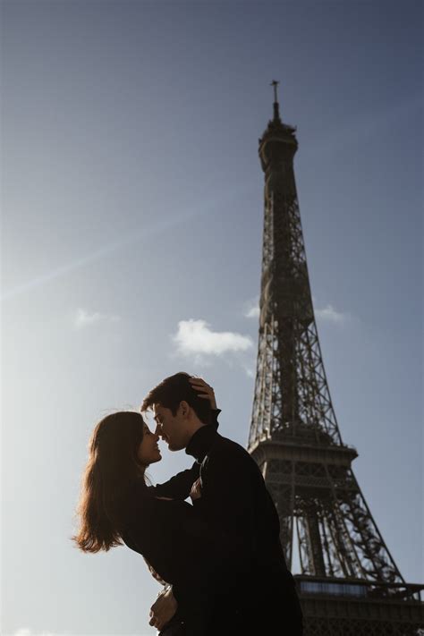 Beautiful Engagement Session By Eiffel Tower In Paris At Sunrise See