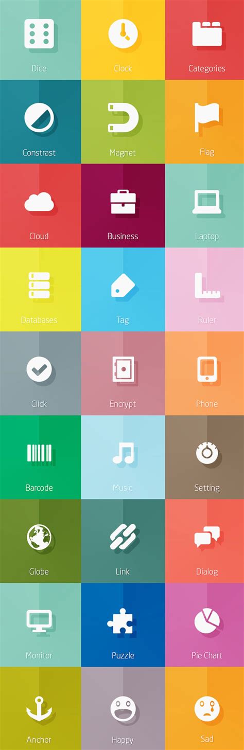 Free Icons For Web And User Interface Design Flat Icons Flat Design