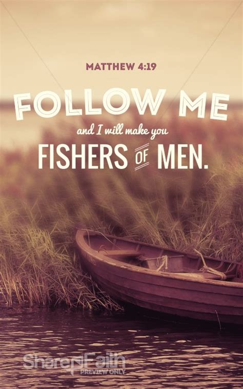 Fishers Of Men Matthew 419 Sermon Bulletin Covers