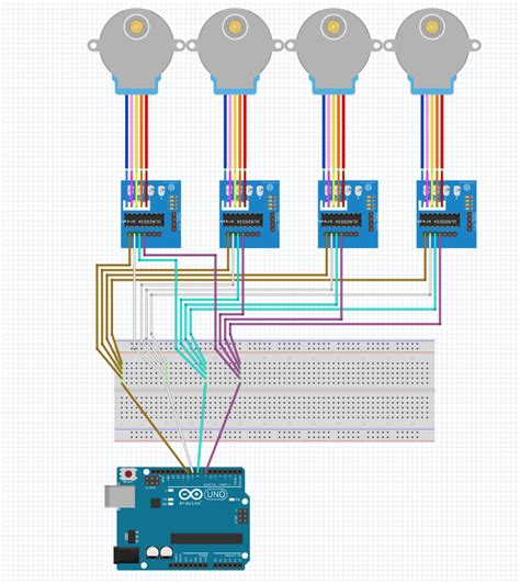 Control 4 Stepper Motors With Arduino Project Guidance Arduino Forum