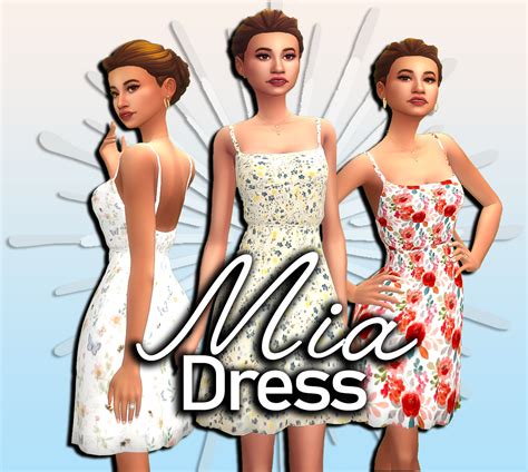 The Mia Dress The Sims 4 Create A Sim Curseforge