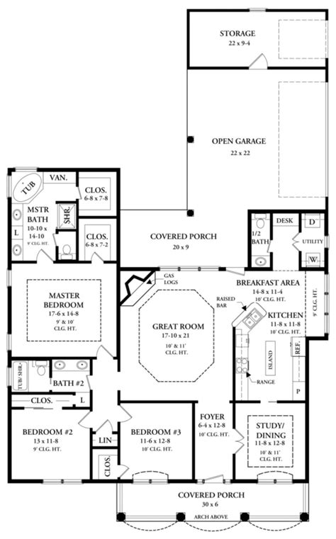 Ranch Plan 2000 Square Feet 3 Bedrooms 25 Bathrooms 348 00102