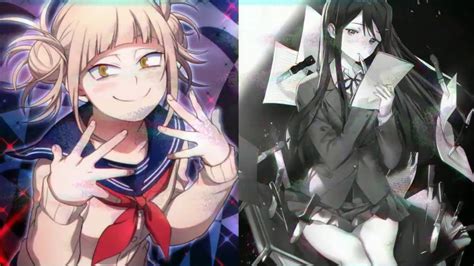 Nightcore Himiko Toga Vs Yuri Rap Battle Youtube