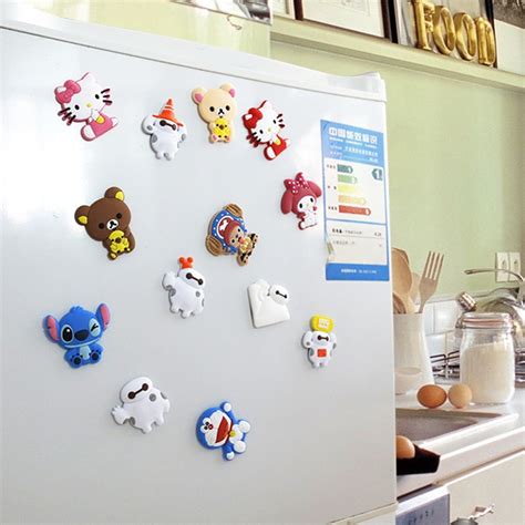 10pcs Fridge Magnets Cartoon Decorative Fashion Refrigerator Magnets