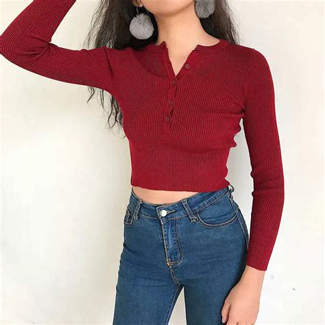 new autumn slim o neck sweater women long sleeve sexy pullover sweaters pull femme skinny