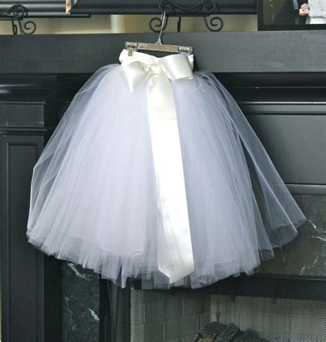 White Flower Girl Tutu Dress For Weddings Flower Girl Dresses Sewn