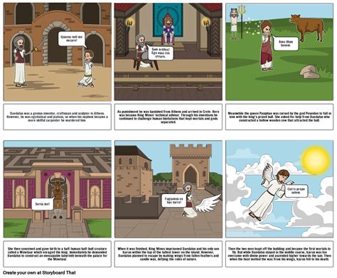Daedalus And Icarus Story Storyboard By 0859108e