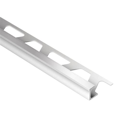 See more ideas about shower tile tile edge tile trim. Schluter Deco Satin Anodized Aluminum 1/2 in. x 8 ft. 2-1 ...