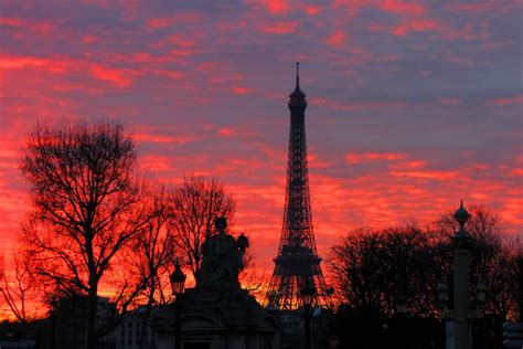 Eiffel Tower At Sunset Paris France Timo Adam Flickr