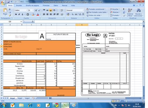 Factura Proforma En Excel Negocios Rezfoods Resep Masakan Indonesia