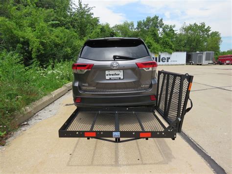 32x48 Reese Steel Solo Cargo Carrier And Folding Ramp For 2 Hitches