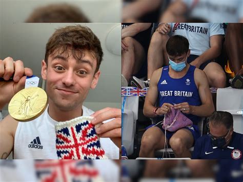 uk gold medalist tom daley goes viral for his knitting skills at tokyo olympics 2020 details