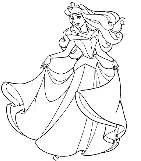 Princess Coloring Pages Team Colors