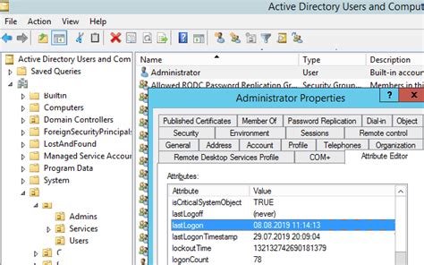 How To Find Active Directory Users Last Logon Time Using ADUC