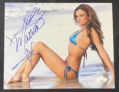 Maria Kanellis Wwe Diva Impact Wrestling Playboy Auto Signed X Photo