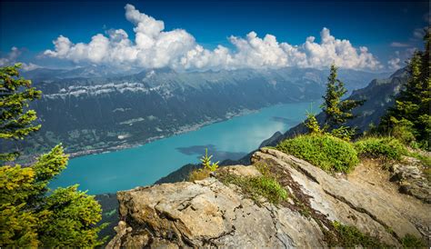 Photo Lake Brienz Switzerland River Free Pictures On Fonwall