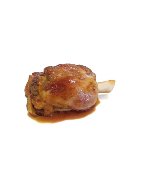 Delicioso codillo de cerdo bañado en salsa bbq al chipotle, perfecto para consentir a todos en casa. Codillo de cerdo asado