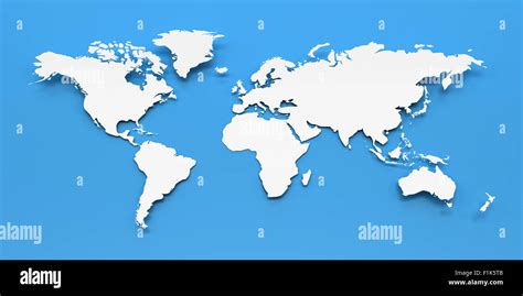 Paper World Map Stock Photo Alamy