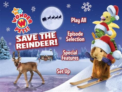 Wonder Pets Save The Reindeer Dvd Menu Wonder Pets Pets Nickelodeon