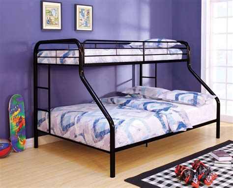 Maybe you would like to learn more about one of these? Rainbow Black Twin Over Queen Bunk Bed, CM-BK1133BK ...