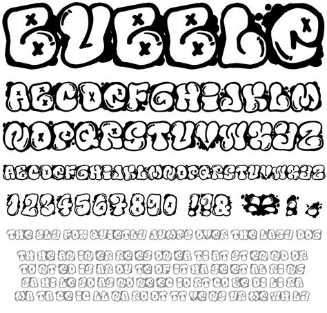 Bubble Graffiti Font Alphabet Svg And Png For Cricut Etsy Images And