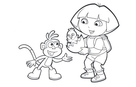 Let's try the dora coloring pages ideas! Dora Coloring Pages! Backpack, Diego, Boots, Swiper! Print ...