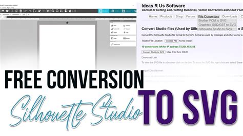 Convert Silhouette File To Svg For Free Youtube