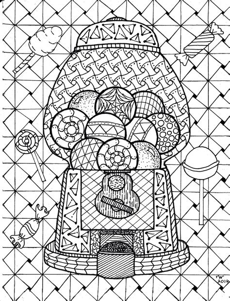 Easy Zentangle Coloring Pages at GetColorings.com | Free printable