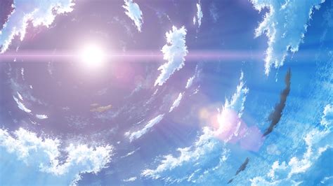 Anime Landscape Sky Anime Background