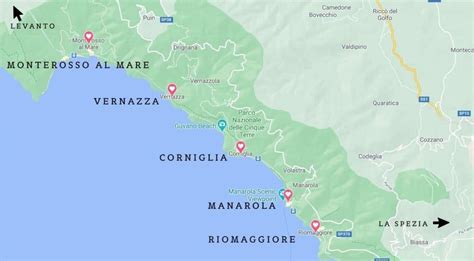 Attacco Riflessione Acquista Map Of Italy Cinque Terre Region Otturatore Sciolto Alba
