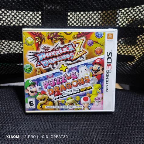 Puzzlw And Dragons Z Super Mario Bros Edition 3ds Game Brandnew On