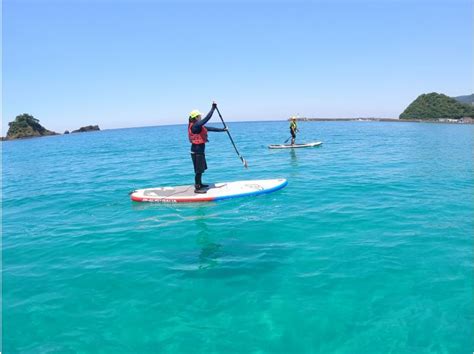 【福井県 高浜町 若狭和田ビーチ】sup体験90分～きれいな水と砂浜の海で手ぶらでお気軽水上散歩を満喫！ アクティビティジャパン