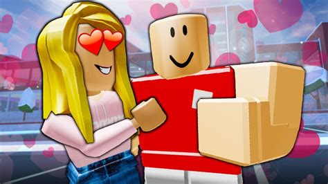 She Fell In Love With A Noob A Roblox Love Story Movie Youtube