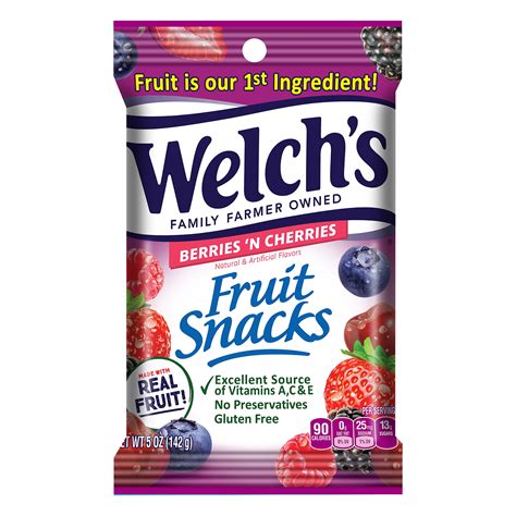 Welchs Berries N Cherries Fruit Snacks 5 Oz