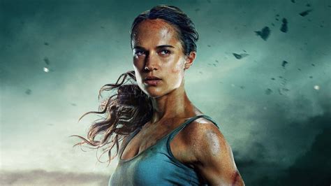 Alicia vikander in tomb raider. warner bros. Alicia Vikander as Lara Croft in Tomb Raider Wallpapers ...