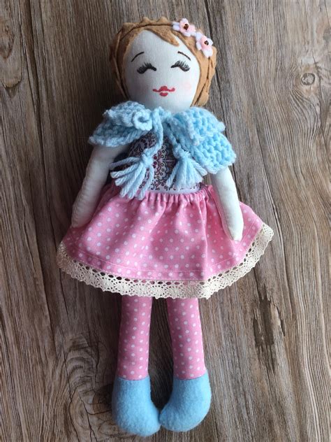 Baby First Doll Cloth Doll Fabric Doll Vintage Rag Doll Etsy