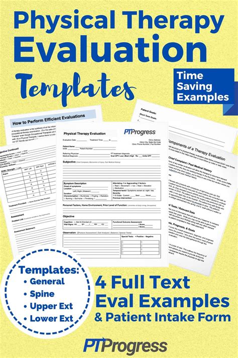 Physical Therapy Evaluation Templates Ptprogress