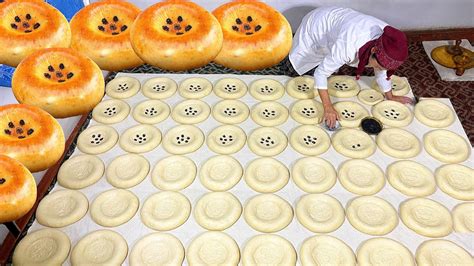 300 Years Old Recipe Uzbek National Samarkand Bread Homemade Flatbread Youtube