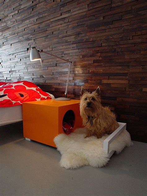 The idea of an indoor dog house might seem a little confusing. 25 Cool Indoor Dog Houses | HomeMydesign