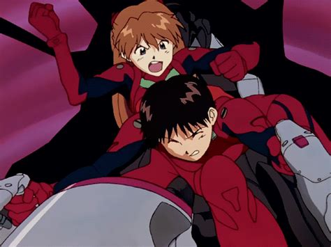Anime Shinji Ikari X Asuka Langley Soryu Neon Genesis